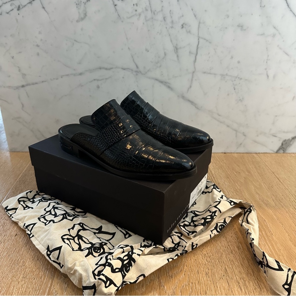 Freda Salvador Black Keen Mules